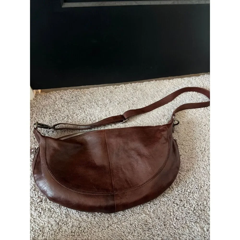 Latico Brown Leather Crossbody Bag - Picture 2 of 11